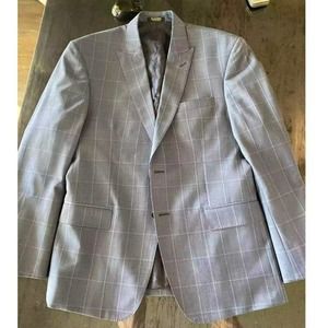 Sam Surin Taylormade Super 150’s Denim Blue Plaid